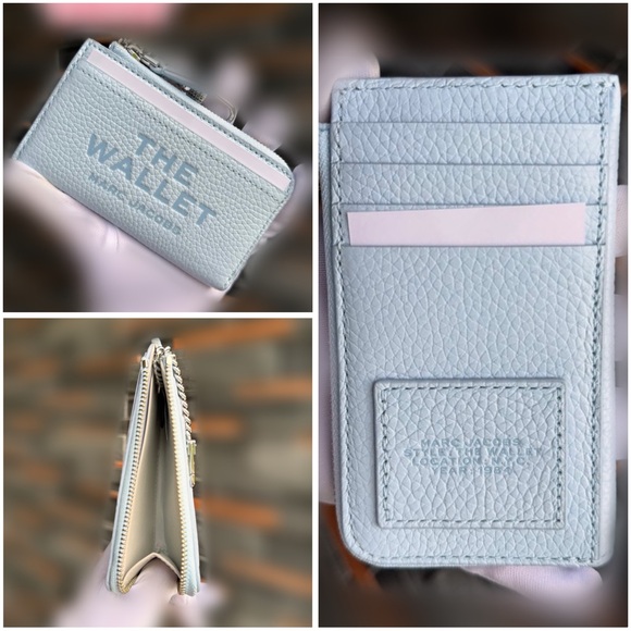 Marc Jacobs Light Blue Top Zip Multi Wallet - Picture 1 of 1